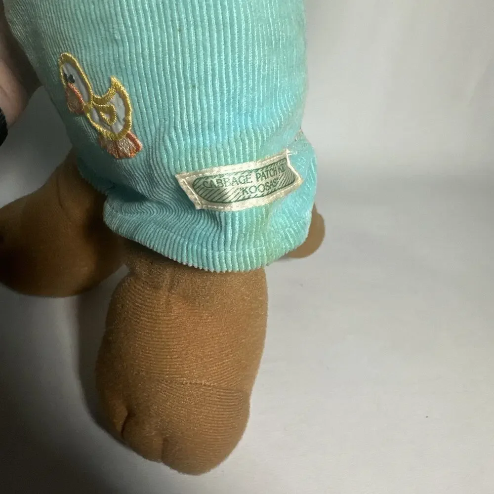 Vintage Cabbage Patch Kids Doll KOOSAS 1983 Brown Striped Hair Blue Eyes